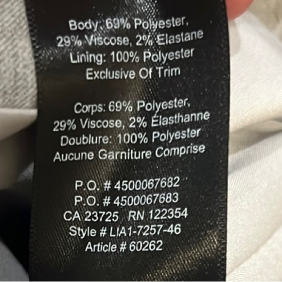 Aritzia Babaton Gray Midi Pencil Skirt with Asymmetrical Slit size 4 - Picture 12 of 12